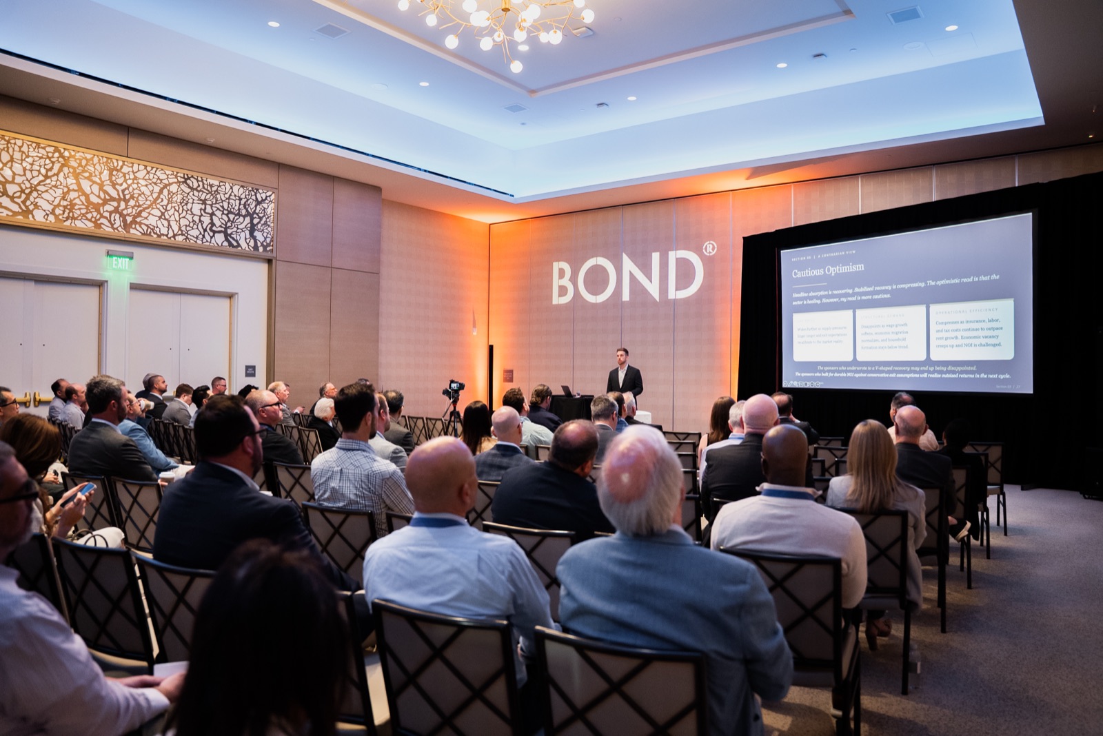 Trey Wheeler speaking to the room at BOND Multi 2026